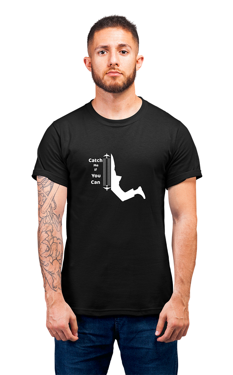 Minimalist movie-inspired T-shirt with a round neck and breathable 180 GSM material