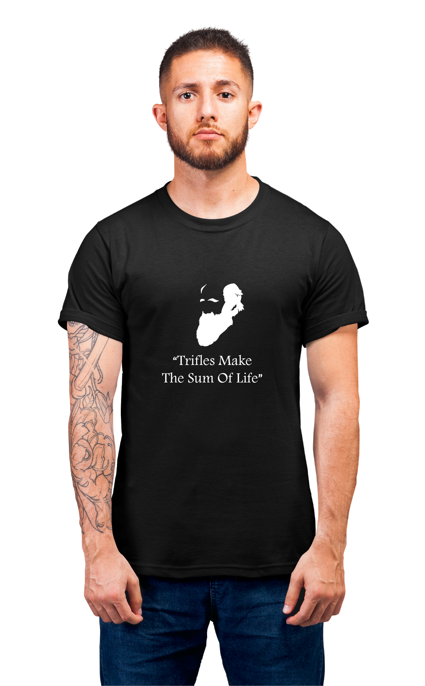 Minimalist movie-inspired T-shirt with a round neck and breathable 180 GSM material
