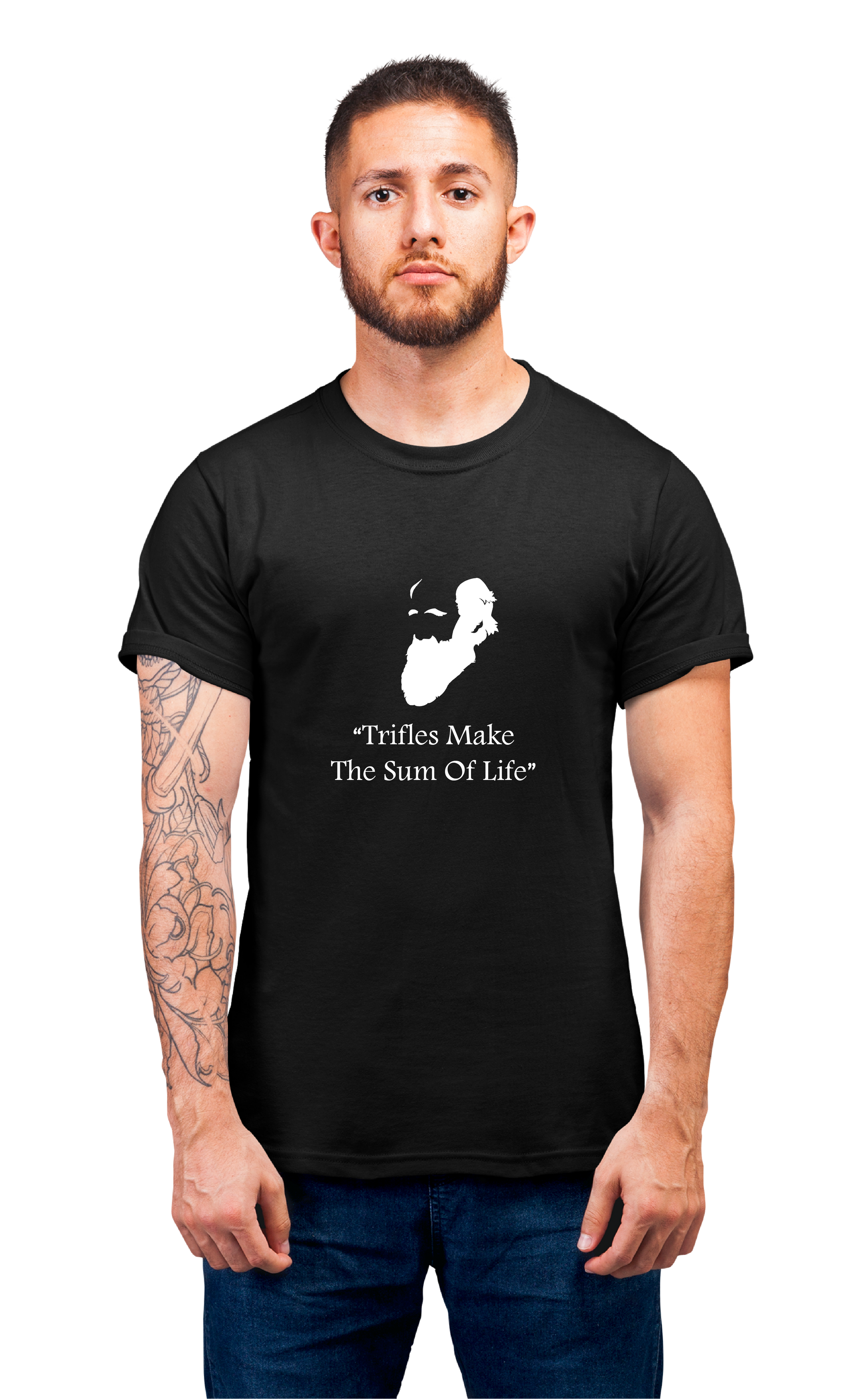 Minimalist movie-inspired T-shirt with a round neck and breathable 180 GSM material
