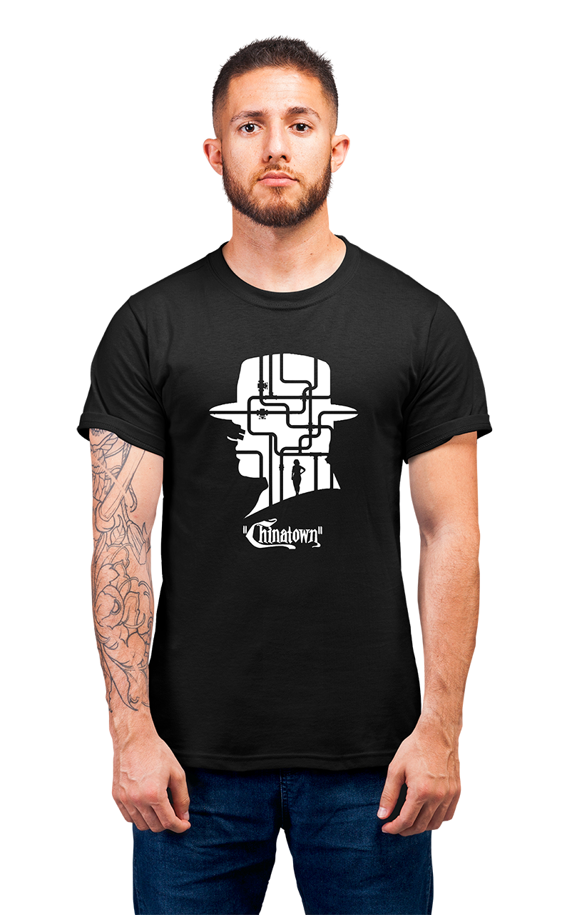 Minimalist movie-inspired T-shirt with a round neck and breathable 180 GSM material