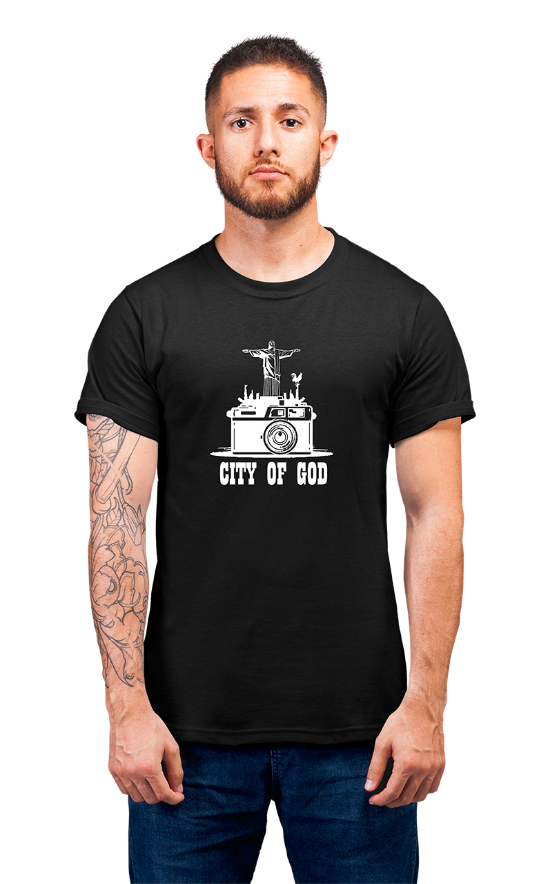 Minimalist movie-inspired T-shirt with a round neck and breathable 180 GSM material