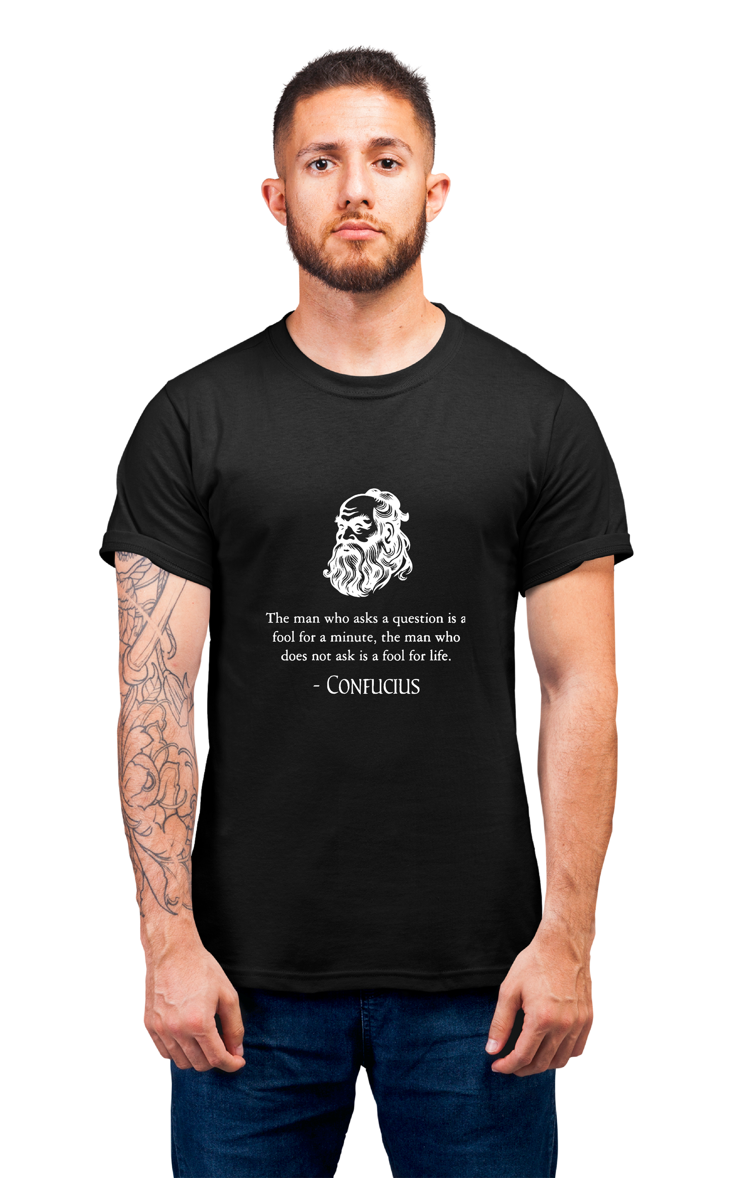 Minimalist movie-inspired T-shirt with a round neck and breathable 180 GSM material