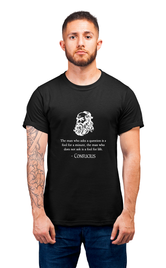 Minimalist movie-inspired T-shirt with a round neck and breathable 180 GSM material