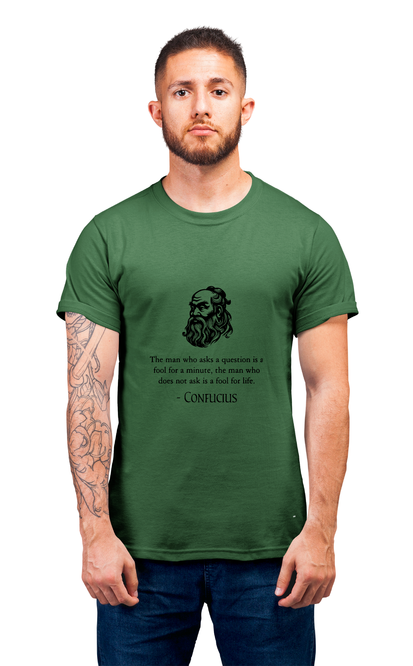 Sweaty Armpits Premium Unisex Printed T-shirts Confucious