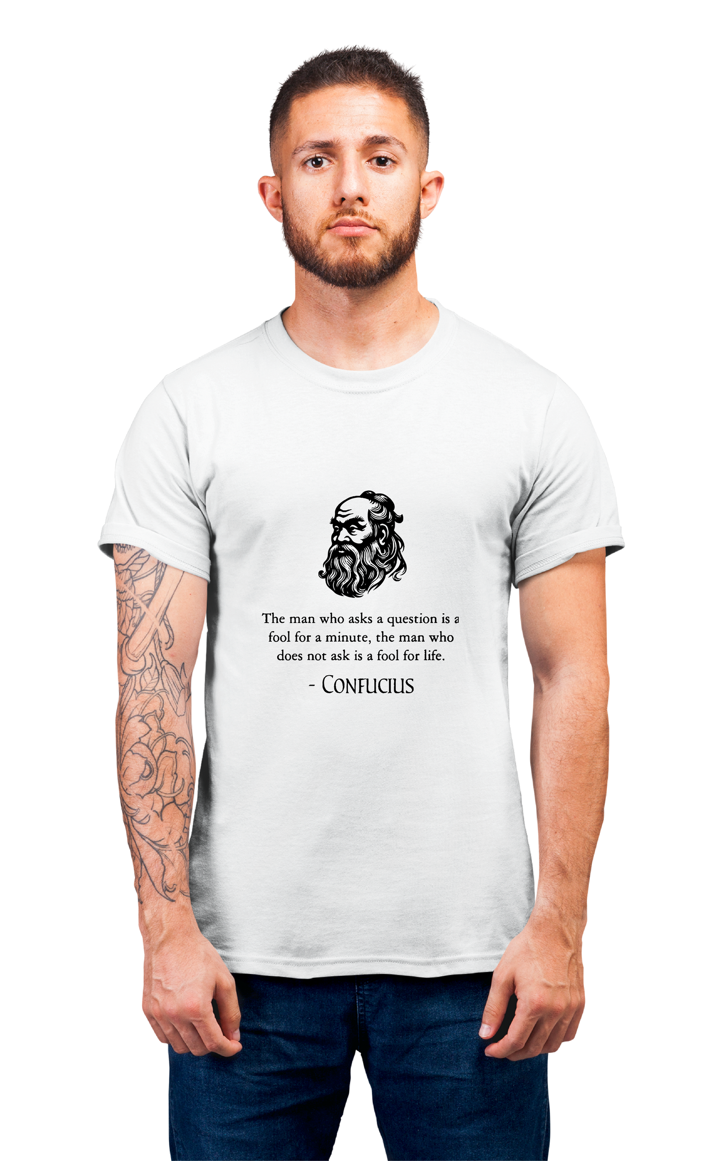 Sweaty Armpits Premium Unisex Printed T-shirts Confucious