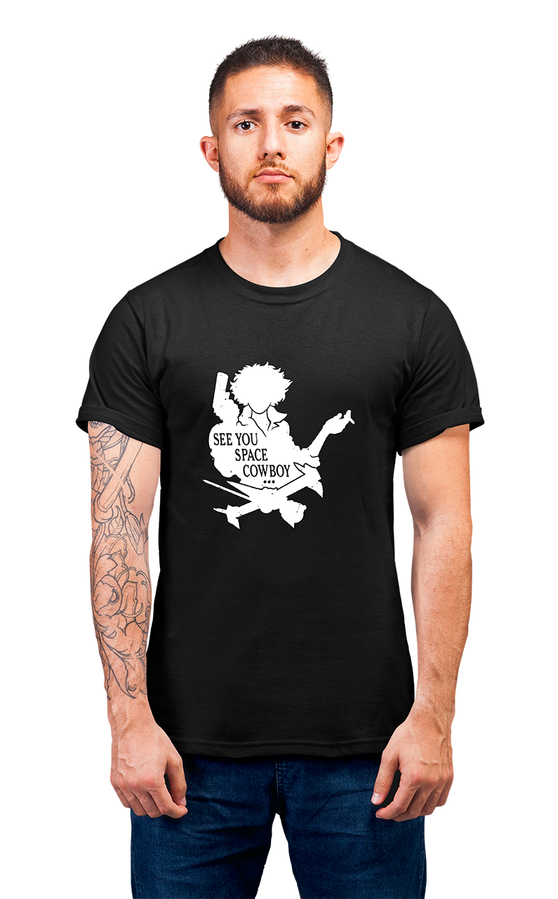 Minimalist movie-inspired T-shirt with a round neck and breathable 180 GSM material