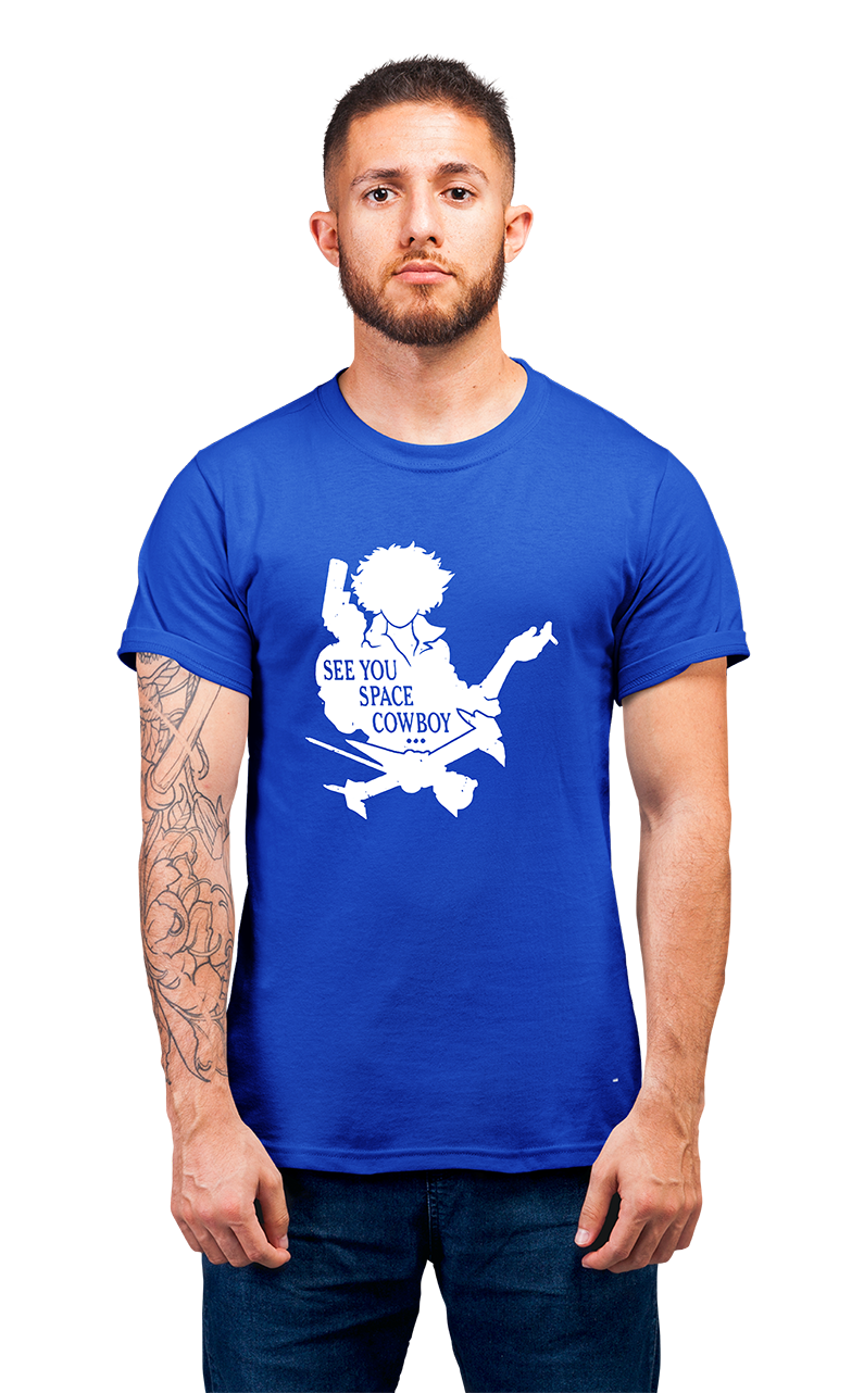 Sweaty Armpits Premium Unisex Printed T-shirt Cowboy Bebop, Vintage Anime Minimalistic Design