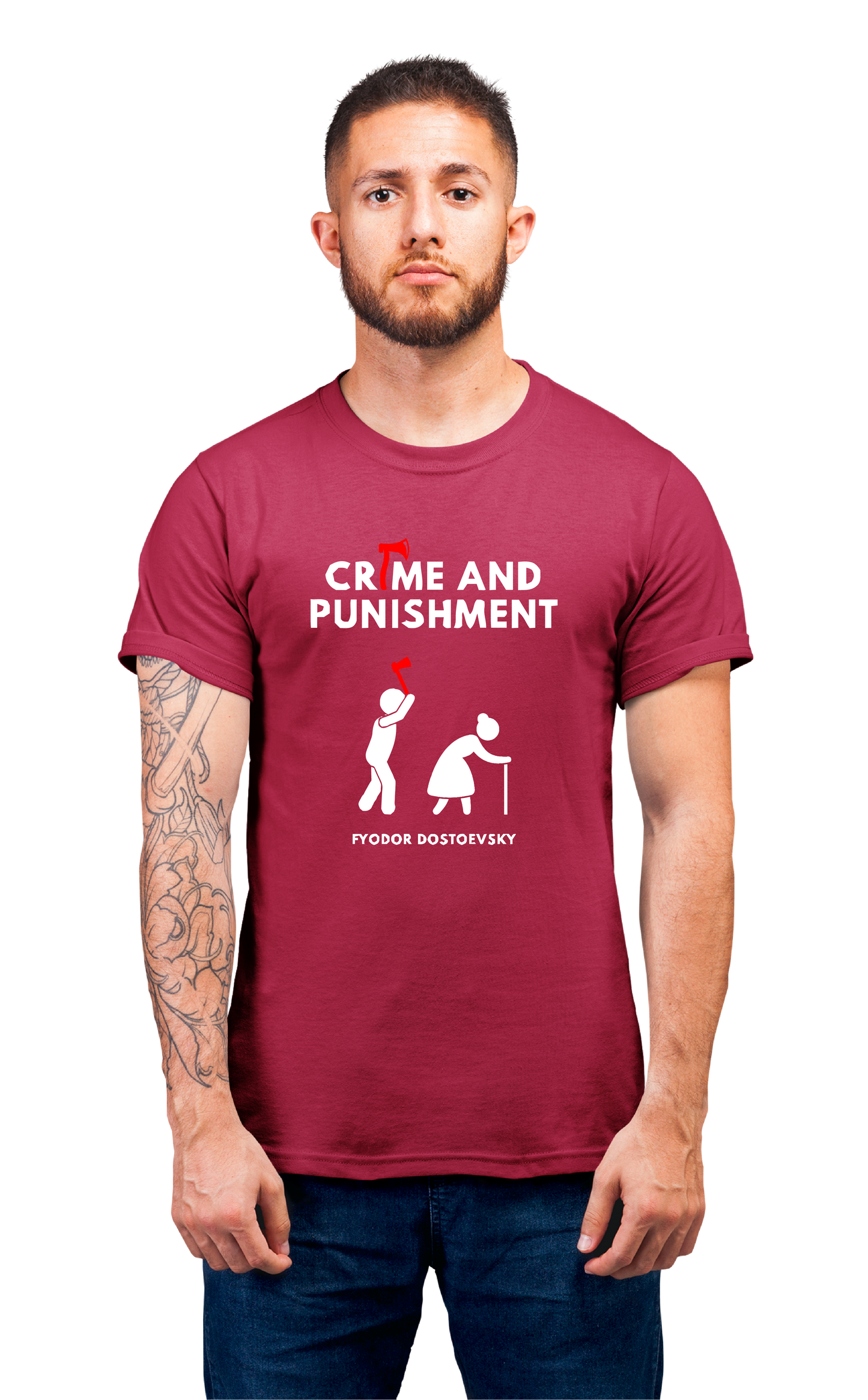 Sweaty Armpits Premium Unisex Printed T-shirts Crime and Punishment
