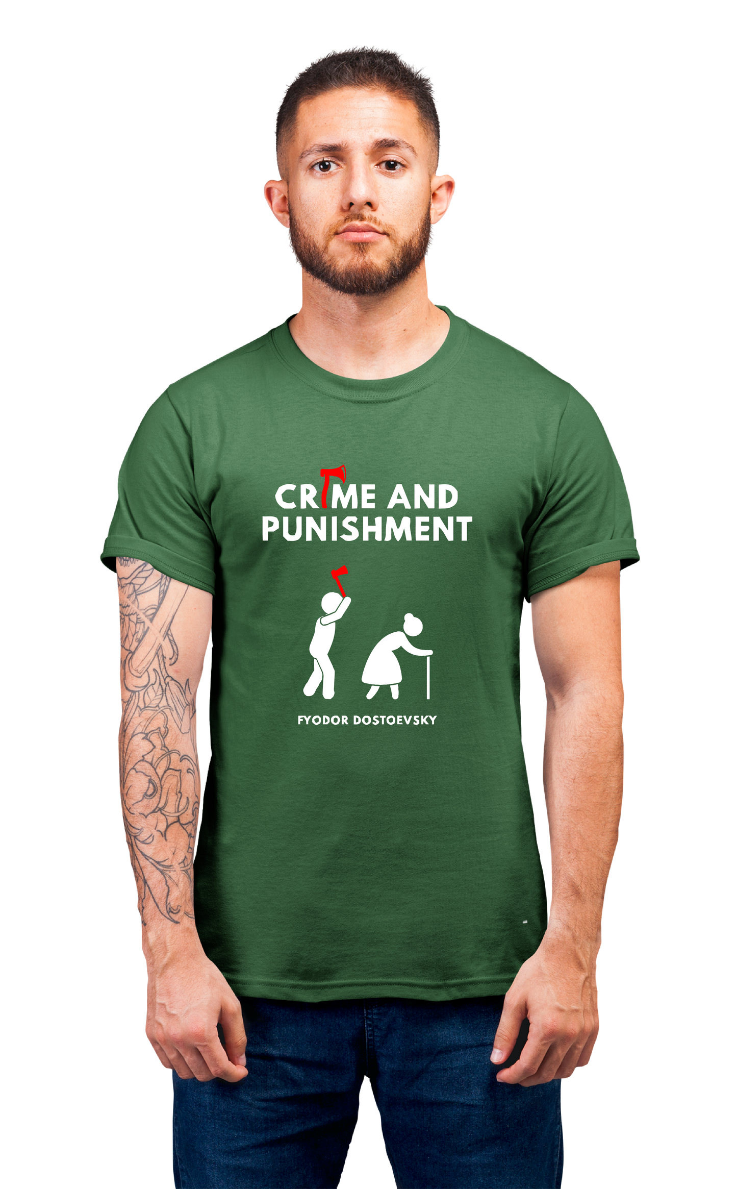 Sweaty Armpits Premium Unisex Printed T-shirts Crime and Punishment