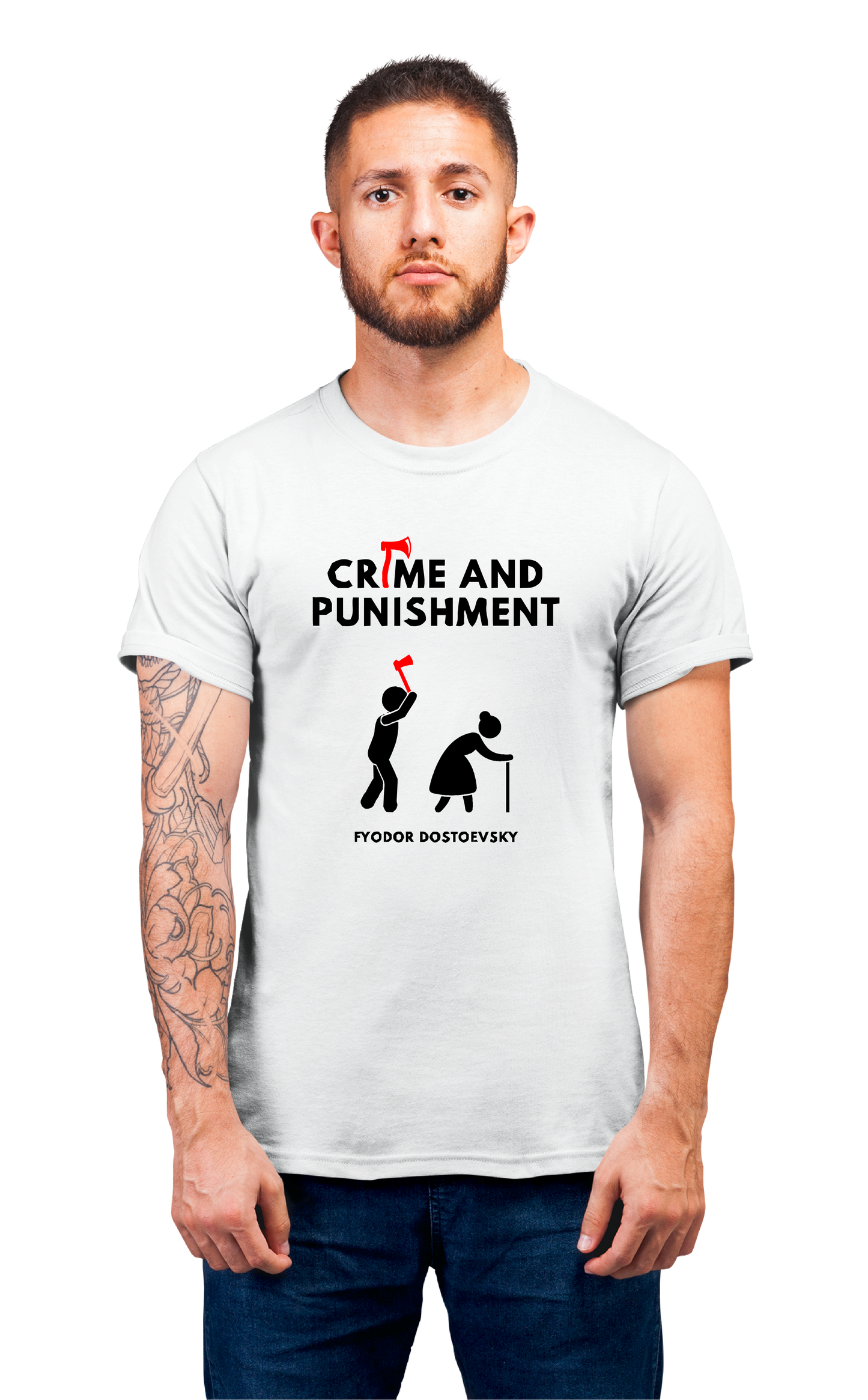 Sweaty Armpits Premium Unisex Printed T-shirts Crime and Punishment