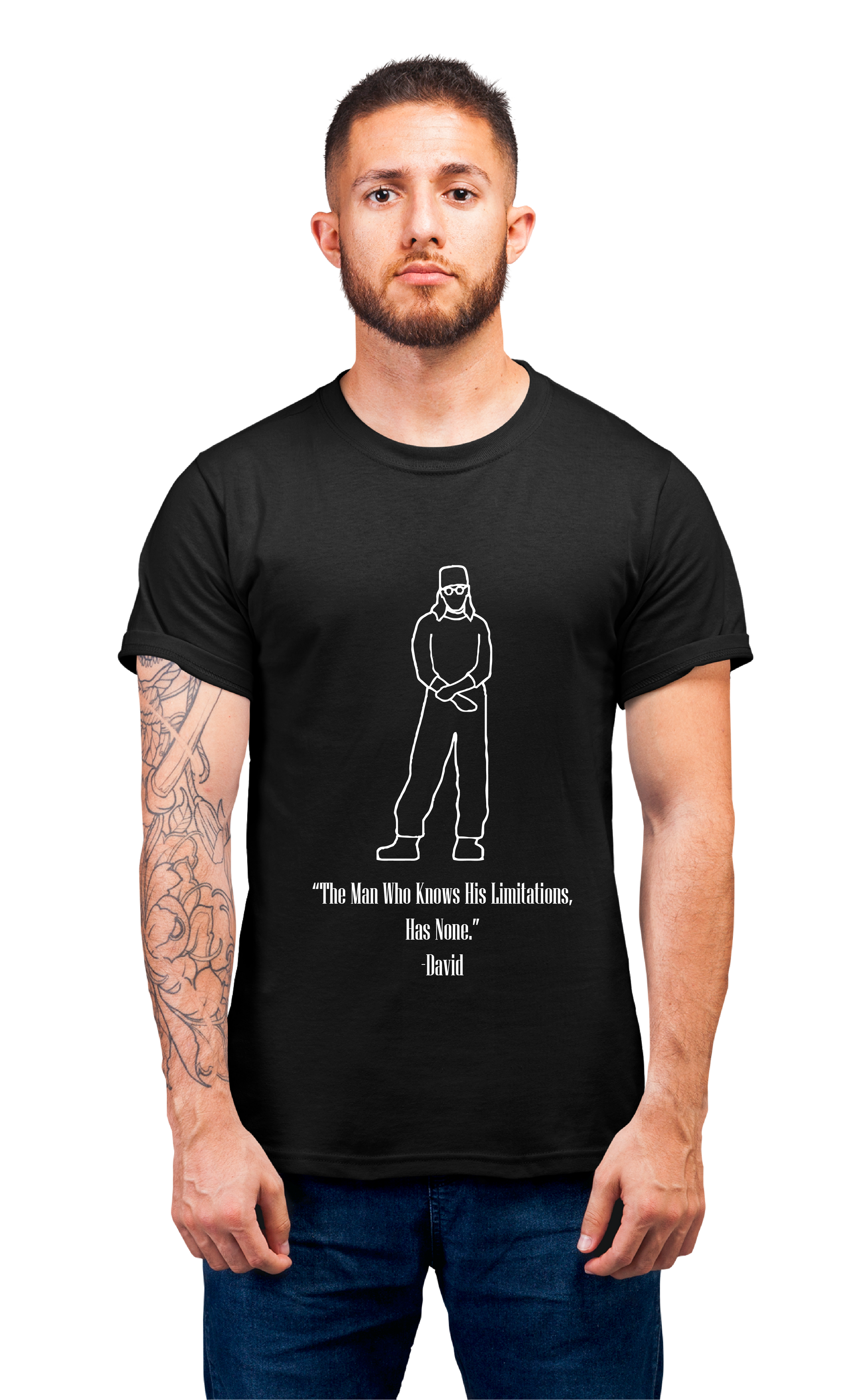 Minimalist movie-inspired T-shirt with a round neck and breathable 180 GSM material