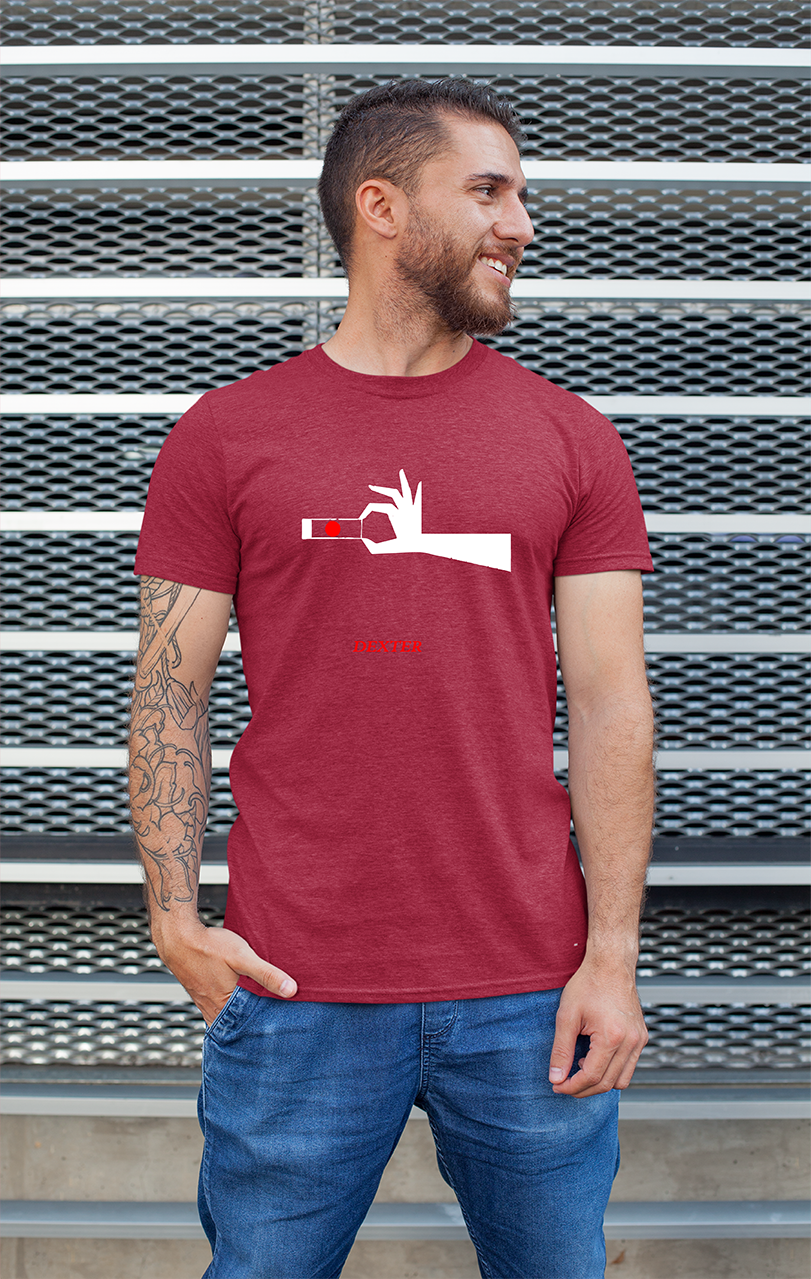Sweaty Armpits Premium Unisex Printed T-shirt, Dexter T.V Show,  Minimalistic Design