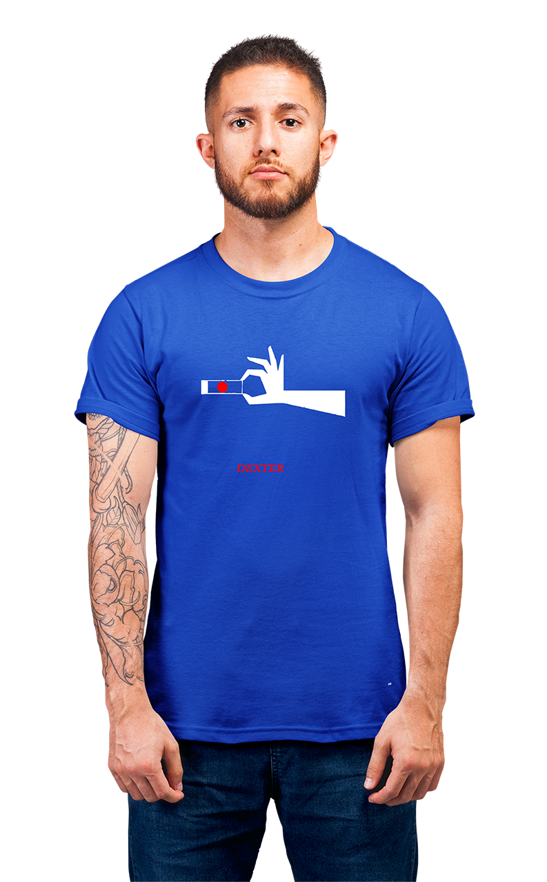 Sweaty Armpits Premium Unisex Printed T-shirt, Dexter T.V Show,  Minimalistic Design
