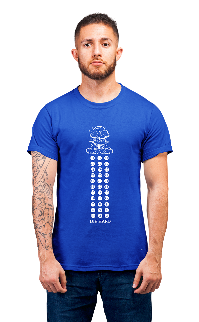 Minimalist movie-inspired T-shirt with a round neck and breathable 180 GSM material