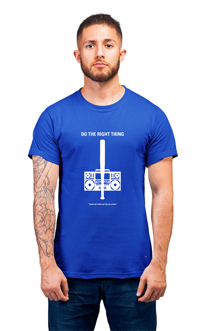 Sweaty Armpits Premium Unisex Printed T-shirts"Do The Right Thing" Cult Classic Movie Spike Lee, Minimalistic Design