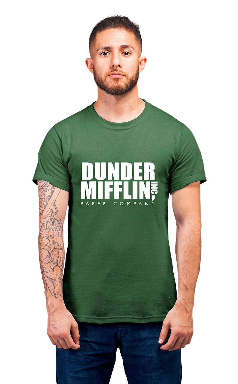 Sweaty Armpits Premium Unisex Printed T-shirts Dunder Mifflin, The Office(US) Iconic T.V Show,  Minimalistic Design