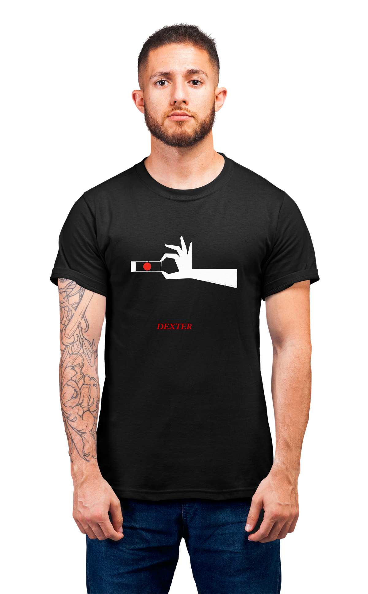Sweaty Armpits Premium Unisex Printed T-shirt, Dexter T.V Show,  Minimalistic Design