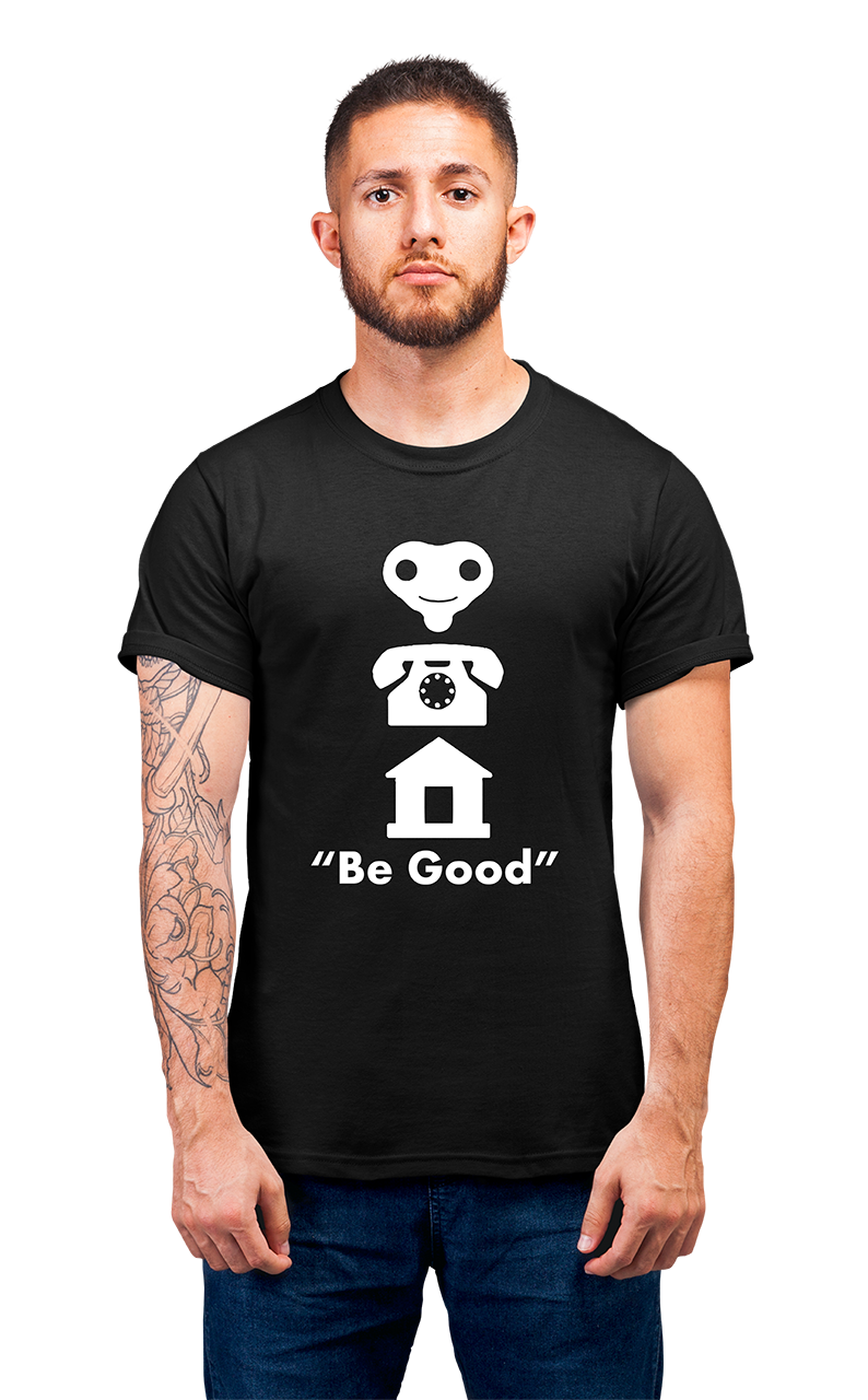 Minimalist movie-inspired T-shirt with a round neck and breathable 180 GSM material