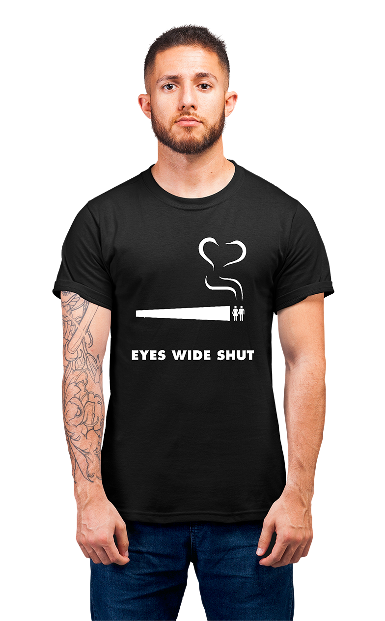 Minimalist movie-inspired T-shirt with a round neck and breathable 180 GSM material