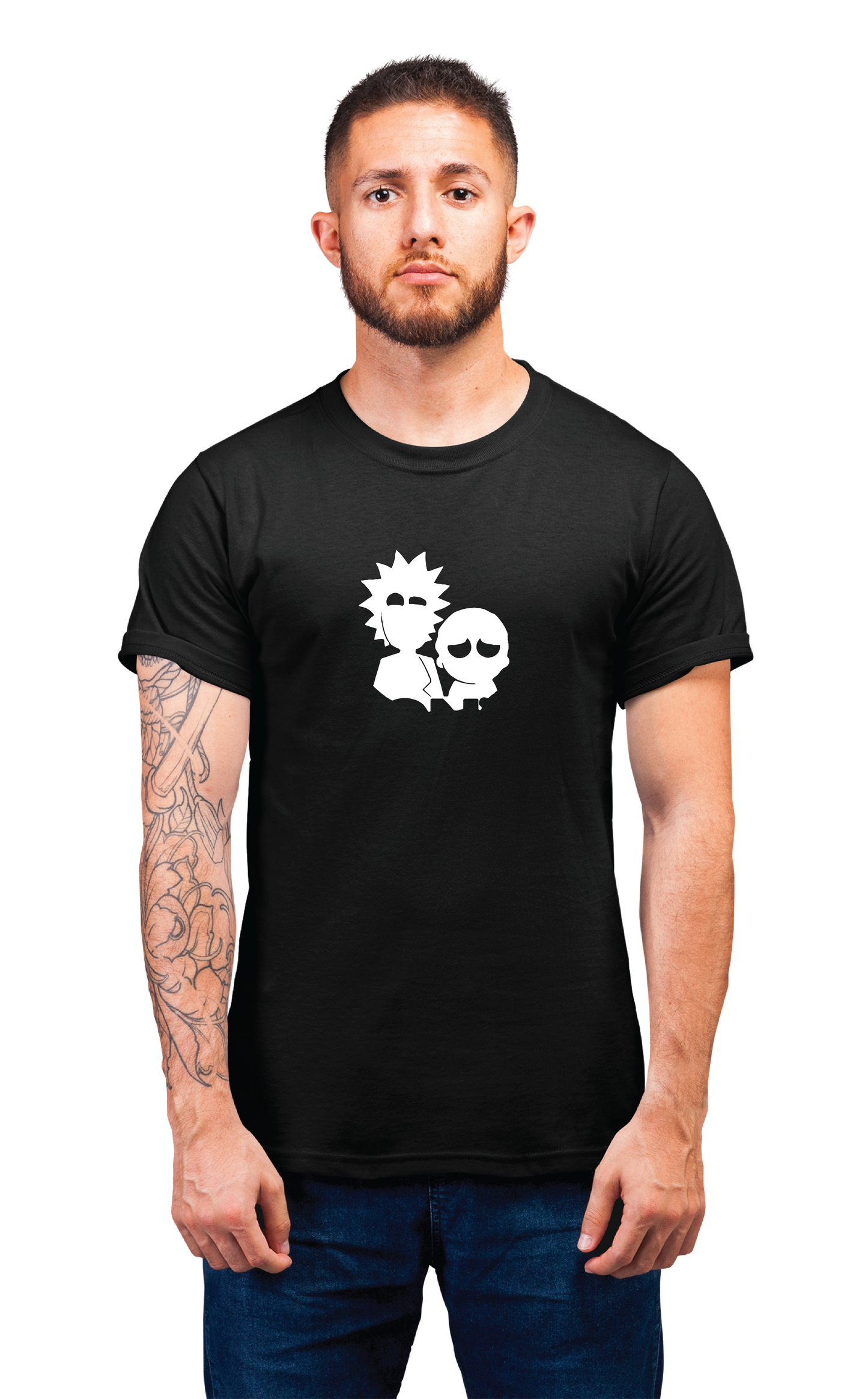Sweaty Armpits Premium Unisex Printed T-shirt Rick and Morty T.V Show Animated Comedy Sci-Fi Show Minimalistic Design