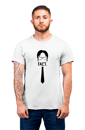 Minimalist movie-inspired T-shirt with a round neck and breathable 180 GSM material