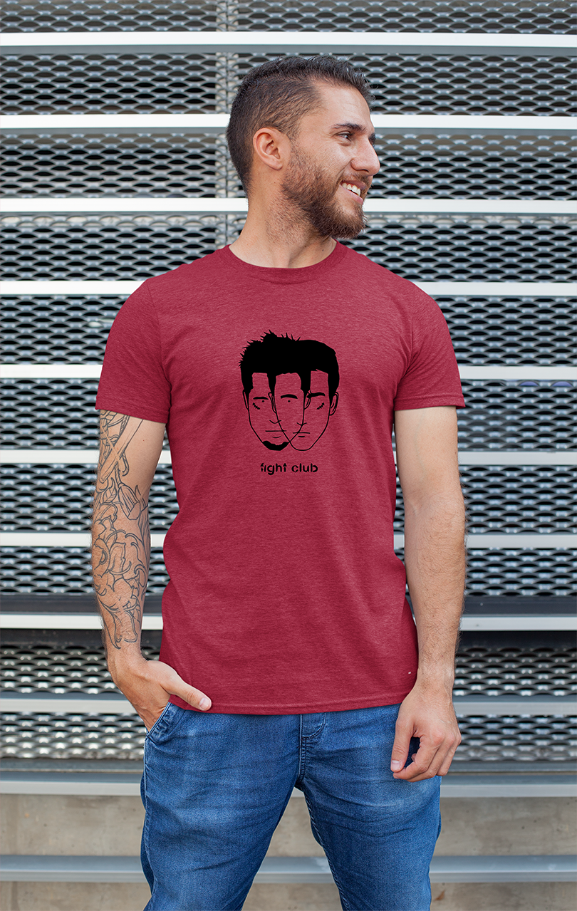 Sweaty Armpits Premium Unisex Printed T-shirts Fight Club Movie (1999), Davd Fincher, Brad Pitt, Tyler Durdun, Iconic Movie Minimalistic Design