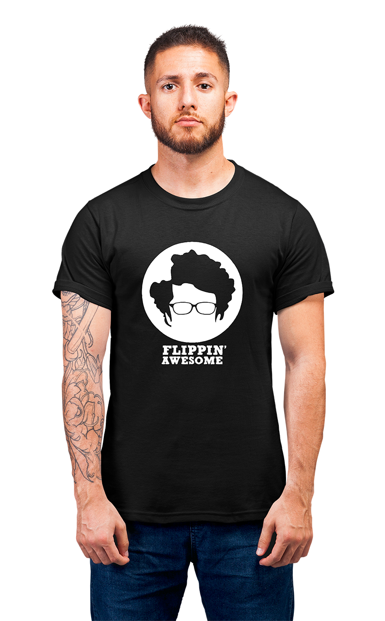 Minimalist movie-inspired T-shirt with a round neck and breathable 180 GSM material