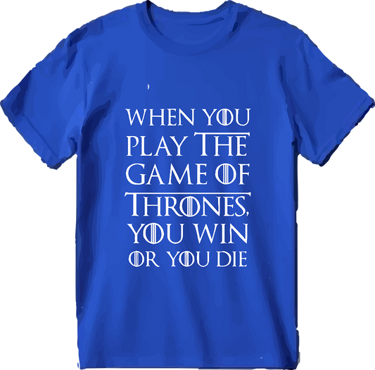 Sweaty Armpits Premium Unisex Printed T-shirt "Game Of Thrones" Famous Quotes, Fantasy T.V Show, HBO Original Minimalistic Design Win Or Die