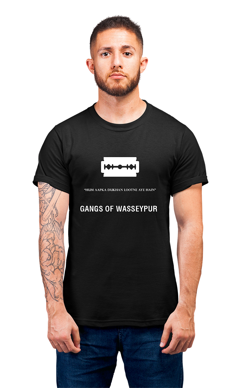 Minimalist movie-inspired T-shirt with a round neck and breathable 180 GSM material