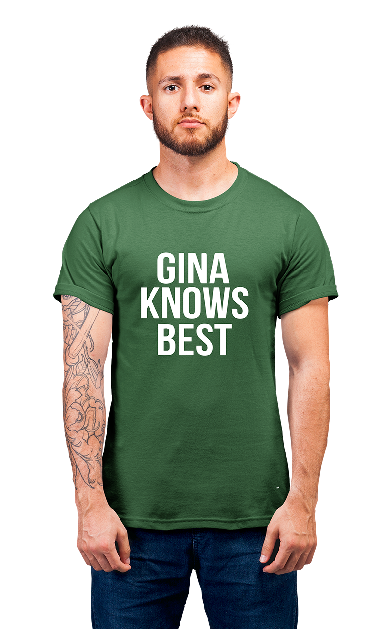 Sweaty Armpits Premium Unisex Printed T-shirts  Brooklyn Nine-Nine American Sitcom, "Gina Knows Best" Famous Quote Minimalistic Design