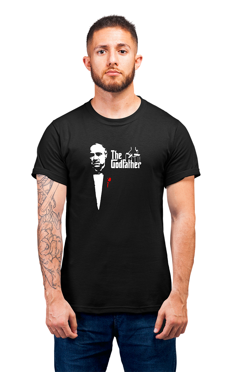 Minimalist movie-inspired T-shirt with a round neck and breathable 180 GSM material