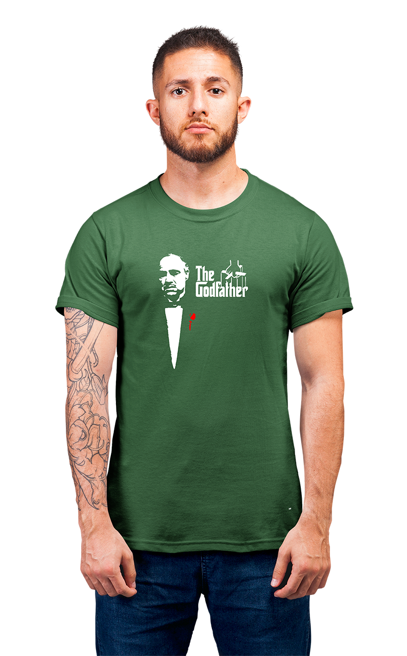 Sweaty Armpits Premium Unisex Printed T-shirts  "The Godfather" Iconic Movie, Francis Ford Coppola, Marlon Brando, Al Pacino, "An Offer You Can't Refuse" Don Carleone Minimalistic Design