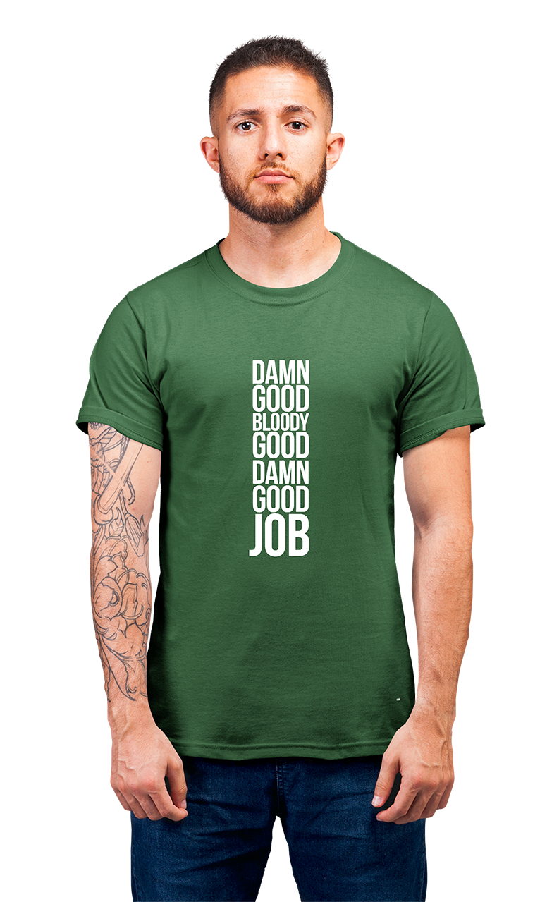 Minimalist movie-inspired T-shirt with a round neck and breathable 180 GSM material