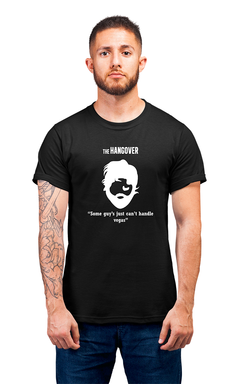 Minimalist movie-inspired T-shirt with a round neck and breathable 180 GSM material