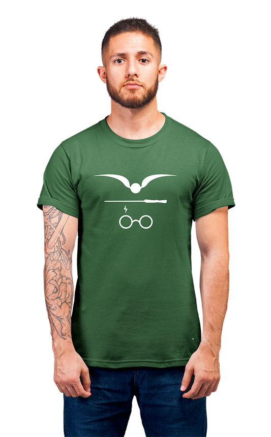 Sweaty Armpits Premium Unisex Printed "Harry Potter" Wand Glasses Snitch Wear It For your Quidditch Championship Minimalistic Design