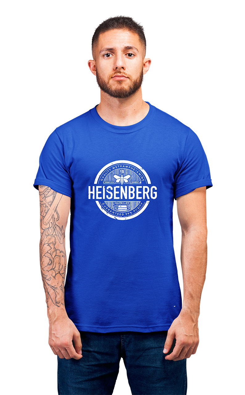 Sweaty Armpits Premium Unisex Printed T-shirt Heisenberg Breaking Bad, T.V Show, AMC Iconic Show, Blue Meth Walter White, Vince Gilligan Minimalistic Design
