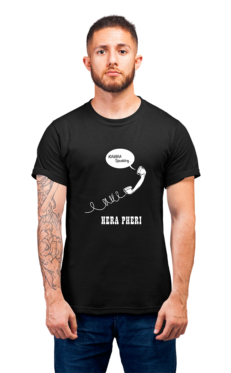 Minimalist movie-inspired T-shirt with a round neck and breathable 180 GSM material