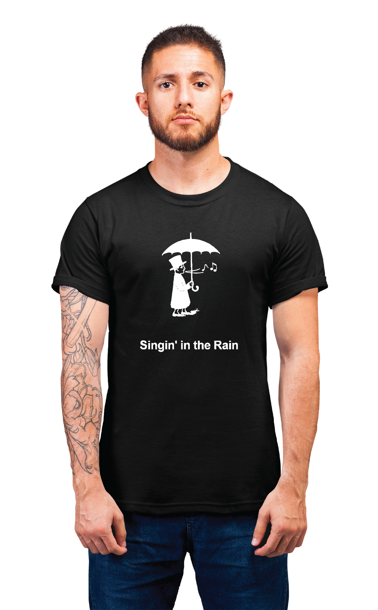 Sweaty Armpits Premium Unisex Printed T-shirts  Singin In The Rain Musical Movie  Minimalistic Design