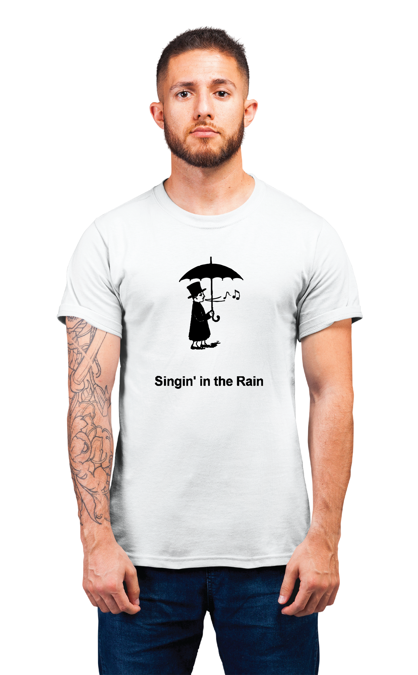 Sweaty Armpits Premium Unisex Printed T-shirts  Singin In The Rain Musical Movie  Minimalistic Design