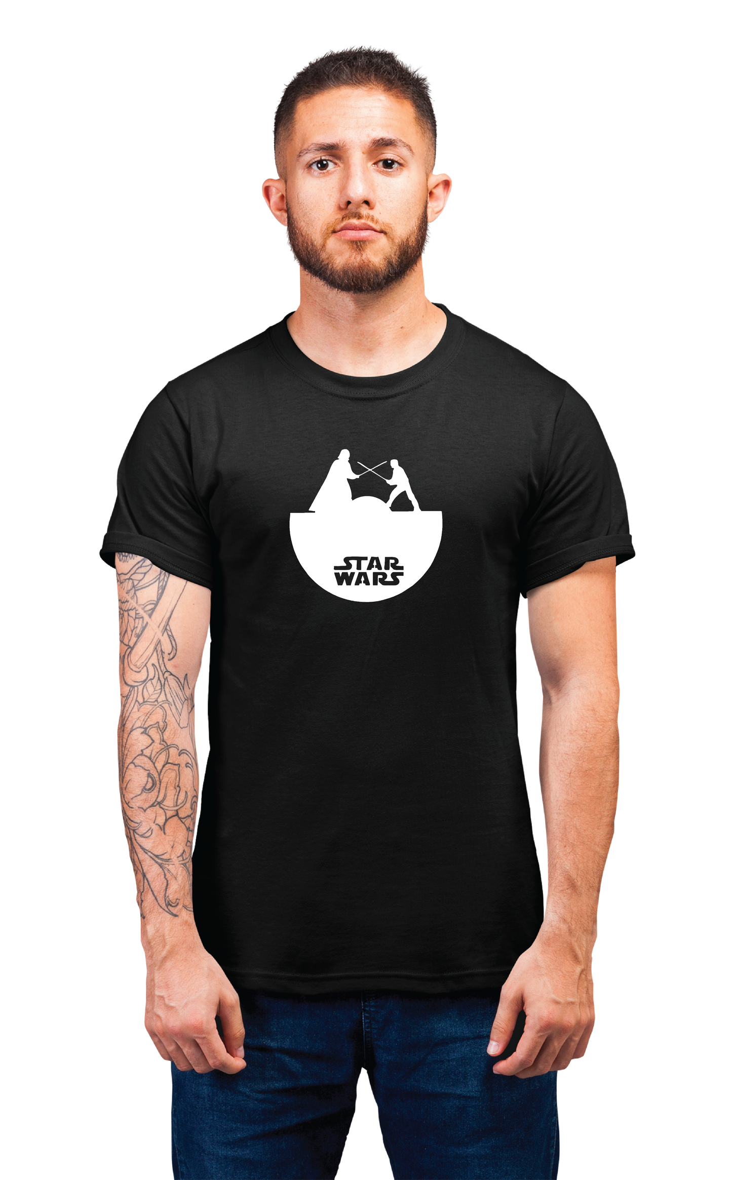 Sweaty Armpits Premium Unisex Printed T-shirts Star Wars,  Darth Vader Fighting  George Lucas Movie Minimalistic Design