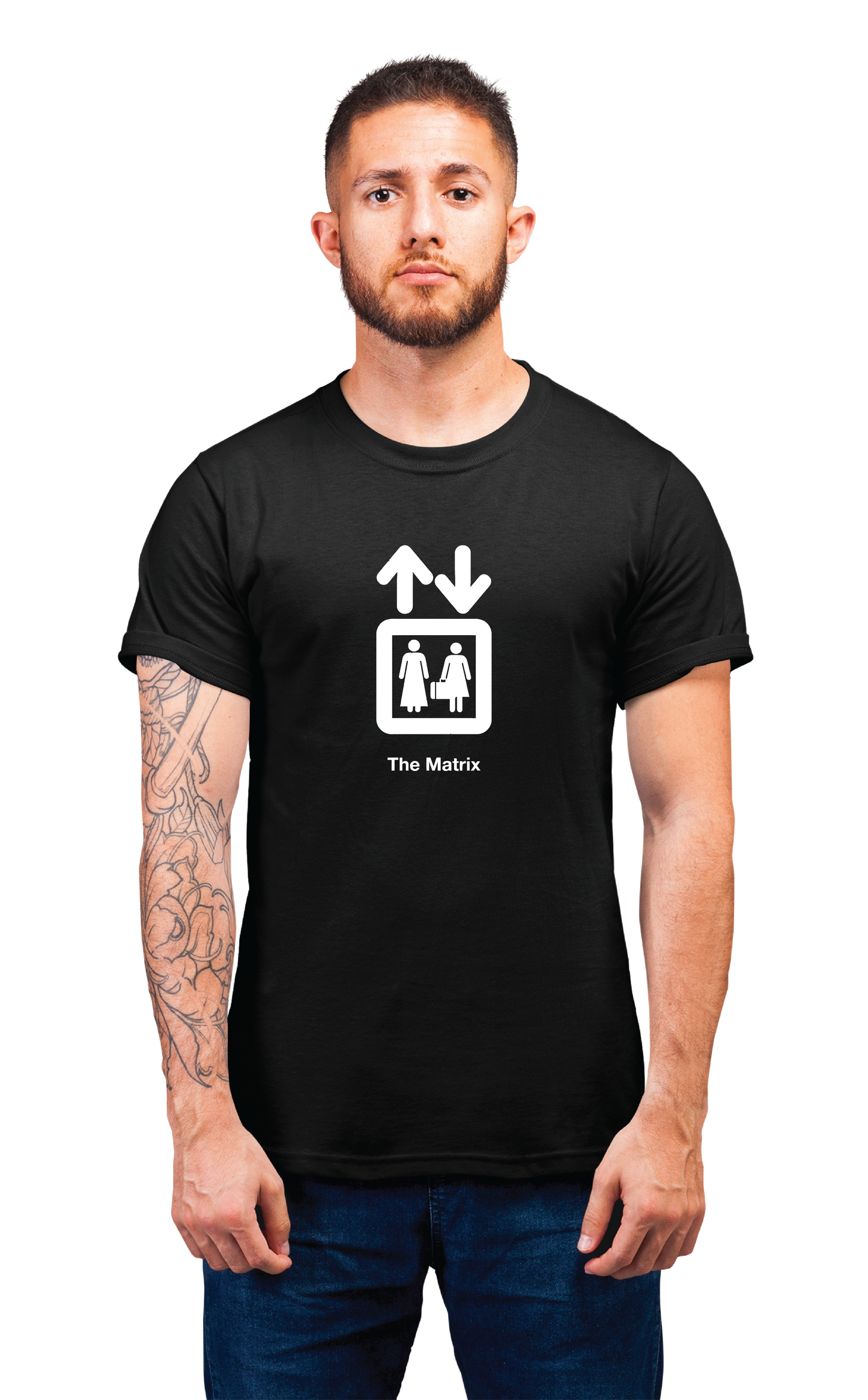 Sweaty Armpits Premium Unisex Printed T-shirt "The Matrix" Action Epic Minimalistic Design