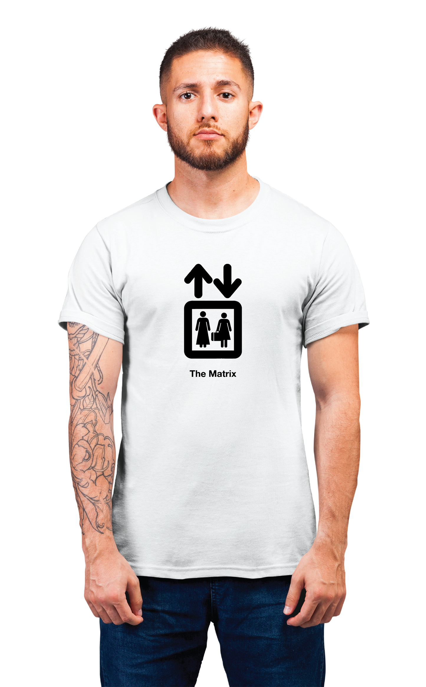 Sweaty Armpits Premium Unisex Printed T-shirt "The Matrix" Action Epic Minimalistic Design