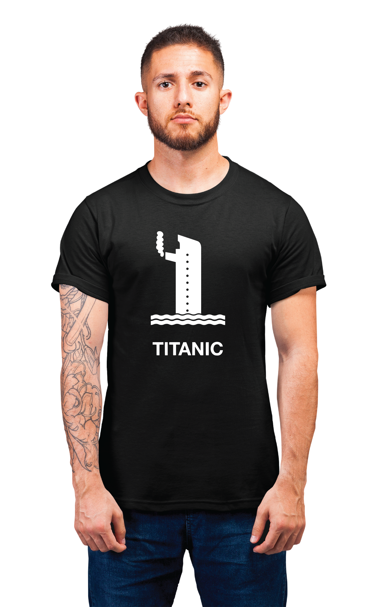 Sweaty Armpits Premium Unisex Printed T-shirt Titanic Epic Romance Movie Ship Wreck Minimalistic Design