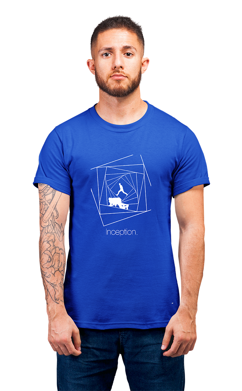 Sweaty Armpits Premium Unisex Printed T-shirt  Inception "Hallway Fight Scene" Christopher Nolan Movie Sci-Fi Epic Heist Movie,  Minimalistic Design