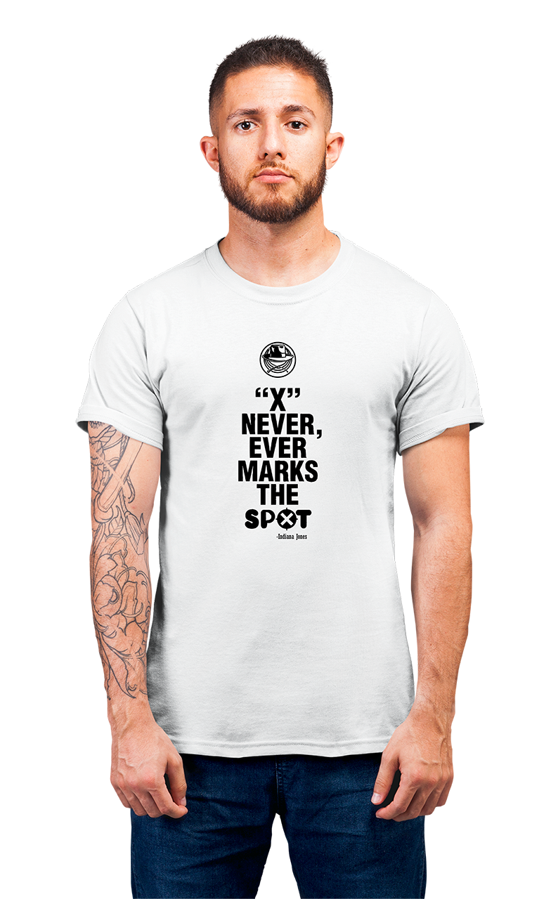 Minimalist movie-inspired T-shirt with a round neck and breathable 180 GSM material