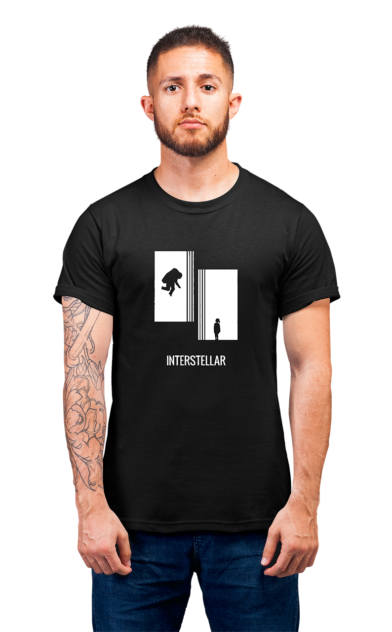 Minimalist movie-inspired T-shirt with a round neck and breathable 180 GSM material