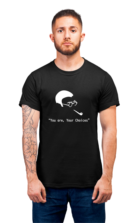 Minimalist movie-inspired T-shirt with a round neck and breathable 180 GSM material