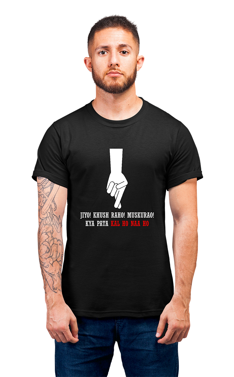 Minimalist movie-inspired T-shirt with a round neck and breathable 180 GSM material