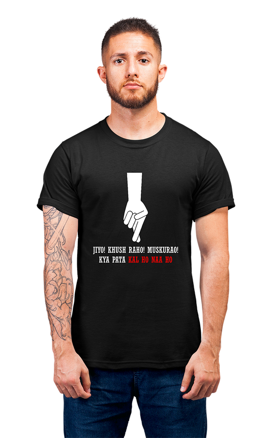 Minimalist movie-inspired T-shirt with a round neck and breathable 180 GSM material
