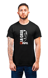 Minimalist movie-inspired T-shirt with a round neck and breathable 180 GSM material